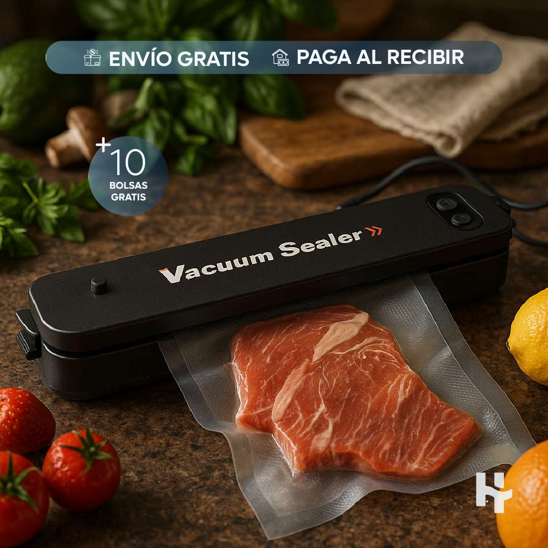 Sellador al Vacío Compacto + 10 Bolsas