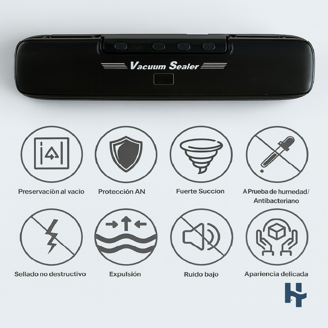 Sellador al Vacío Compacto + 10 Bolsas