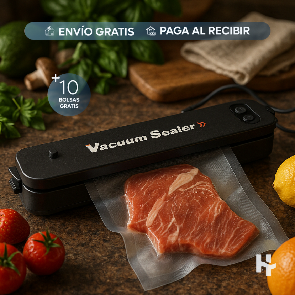 Sellador al Vacío Compacto + 10 Bolsas