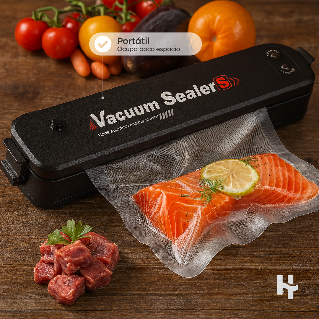 Sellador al Vacío Compacto + 10 Bolsas